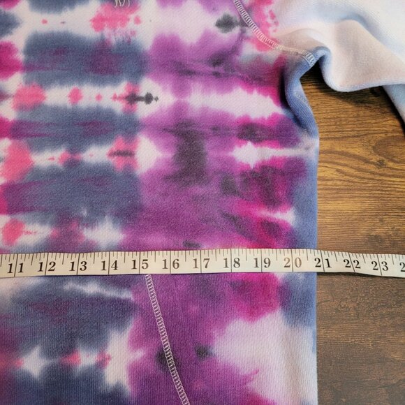 Abercrombie & Fitch Hoodie L Tie Dye Soft Fleece Stretch Pocket Front - Picture 7 of 10